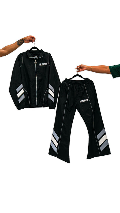 Black Flame Windbreaker Set